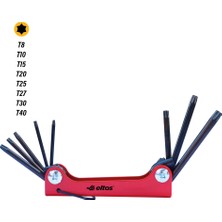 Eltos Çakı Tipi Torx Alyan Anahtar Takımı 8 Parça