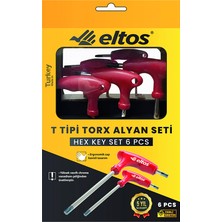 Eltos T Saplı Torx Alyan Anahtar Seti 6 Lı