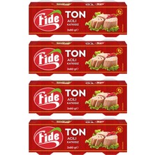 Fide Acılı Ton Balığı (3 x 80 Gr) x 4 Paket