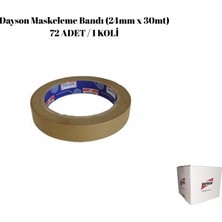 Dayson Maskeleme Bandı Kahverengi (24MM x 30MT) 72AD