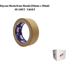Dayson Maskeleme Bandı Kahverengi (36MM x 30MT) 48AD