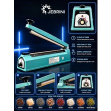 JEBRİNİ MAKİNA Poşet Ağzı Kapama Yapıştırma Makinesi (Metal Gövde) 40 cm