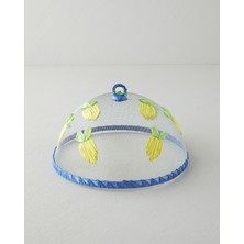 English Home Lemon Bloom Metal Servis Tamamlayıcı 30 cm Sarı-Lacivert