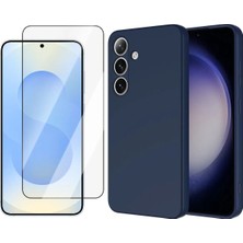 Vendas Samsung Galaxy S25 Plus Kılıf Zore Mara Lansman Kapak + Temperli Cam Ekran Koruyucu