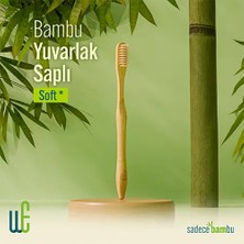 Weways Doğal Bambu Manuel Diş Fırçası Yetişkin (Yuvarlak Sap - Soft Uç)