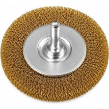 Tomax Pimli Saçaklı Daire Tel Fırça 75 mm