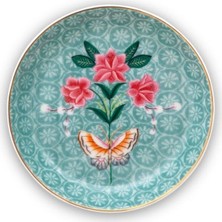 Pip Studio Blushing Birds Mavi Porselen Çay Tabağı 9 Cm Modern Desenli 1 Adet