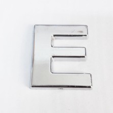İlk El Grup Ieg™ E Harfi Villa Tipi Krom Yapışkanlı 9 cm Harf