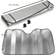 Koto Ultra Büyük Boy Oto Ön Cam Metalize Güneşlik Gümüş Maxi 85 x 165 cm