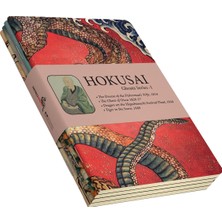 Retronote Hokusai 4'lü Defter Seti 10,5X14CM Sarı Krem Renk Esnek Kapak Çizgisiz 48 Sayfa