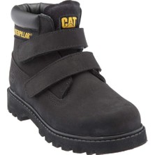 Caterpillar JOSH WP Çocuk Siyah Deri Bot Su Geçirmez Özellikli Rahat Tabanlı Kışlık Ayakkabı