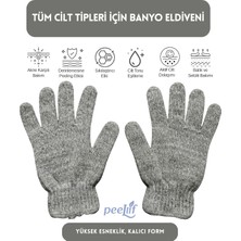 Peellif Gri Peeling Banyo Vücut Masaj Eldiveni/banyo Duş Eldiveni/banyo Lifi ve Kese Masaj Eldiveni