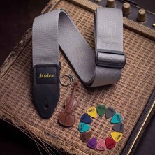 Midex ASM-26GRY Gitar Omuz Askısı Gri 89 x 155 cm