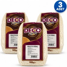 Deco Farm Risotto Pirinç 1 kg x 3 Adet | Risotto Pirinci | Italyan Mutfağı Için