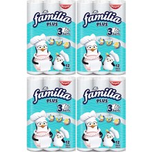 Familia Kağıt Havlu Plus 3 Katlı 12 Rulo 48 Li Pk Dayanıklı ve Ultra Emici 4 Paket