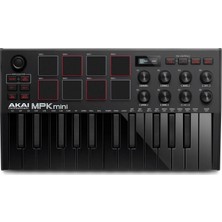 AKAI MPKMINI 3 Black Midi Klavye Siyah Renkli Gelişmiş Özelliklerle Profesyonel Kullanım İçin