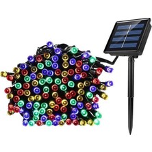 Schulzz Solar Güneş Enerjili Dış Bahçe 200 LED Rgb 8 Modlu 20 m Su Geçirmez Dekoratif Aydınlatma