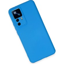 İlk El Grup  Xiamoı Mi 12T Pro Kılıf Nano Içi Kadife Silikon - Mavi