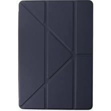 İlk El Grup  Samsung Galaxy X200 Tab A8 10.5 Kılıf Kalemlikli Mars Tablet Kılıfı - Lacivert