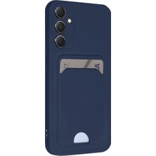 İlk El Grup  Samsung Galaxy A16 5g Kılıf Kelvin Kartvizitli Silikon - Lacivert