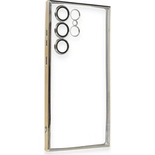İlk El Grup  Samsung Galaxy S23 Ultra Kılıf  Lensli Silikon - Gold