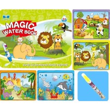 Magic Water Sihirli Boyama Kitabı Orman Hayvanları 3 - 5 Yaş Komisyon Yazarlı Eğlenceli Kitap