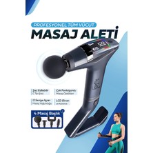 Ensiga Yeni Nesil Profesyonel LCD Göstergeli Şarjlı Tüm Vucut Masaj Tabancası Çok Fonksiyon Fıtness Masajı