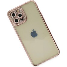İlk El Grup  Iphone 12 Pro Kılıf Joke Taşlı Silikon - Pembe