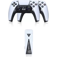 İlk El Grup  Y5 64GB Android Dual Pad 4K Game Stick - Beyaz