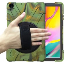 İlk El Grup  Samsung Galaxy T510 Tab A 10.1 Kılıf Amazing Tablet Kapak - Kamuflaj