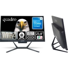 Quadro 23.8" Stark H224-26850 Core I5 12450H 8gb Ram- 480GB SSD O/b UHD Fdos