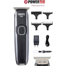 Powertec TR-858 Profesyonel Usb Şarjlı Saç Sakal Ense Vücut Tıraş Makinesi