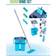 Ermop Gecko Home 1'li Mikrofiber Mop Temizlik Seti Tüm Yüzeylerde Kullanıma Uygun Hızlı Kuruma Özelliği