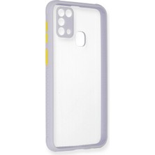 İlk El Grup Samsung Galaxy M31 Kılıf Miami Şeffaf Silikon - Lila
