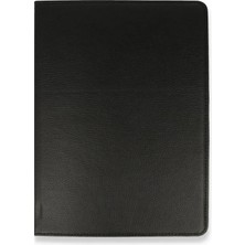 İlk El Grup  Samsung Galaxy X800 Tab S8 Plus 12.4 Kılıf 360 Tablet Deri Kılıf - Siyah