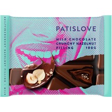 Patiswiss Patislove Fındık Kreması ve Fındık Dolgulu Sütlü Tablet Çikolata 100G