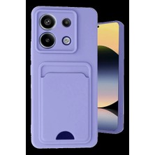 Armüz Xiaomi Redmi Note 13 Pro 5g Kılıf Kelvin Kartvizitli Silikon - Lila