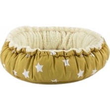 Pet Comfort Sunflower Kedi ve Köpek Yatağı Çift Taraflı Sarı Star