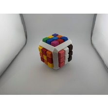 Mays 3D Studio 3D Baskı Clickerli Küp Fidget Oyuncak Renkli Masaüstü Stres Oyuncağı