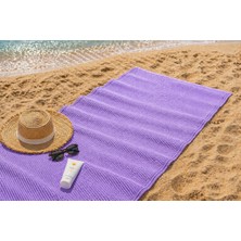 Mata Çeyiz Plaj Hasırı ve Deniz Matı 70X150 cm - Kamp Piknik Bahçe Balkon Teras - Suya Dayanıklı Katlanabilir Plaj Örtüsü