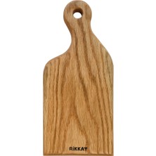 Rikkat Ahşap Liva Masif Ahşap Küçük Boy Kesme Tahtası - Sunum Tahtası