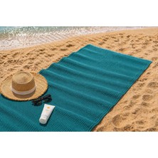 Mata Çeyiz Plaj Hasırı ve Deniz Matı 70X150 cm - Kamp Piknik Bahçe Balkon Teras - Suya Dayanıklı Katlanabilir Plaj Örtüsü