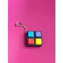 Mays 3D Studio 3D Baskı Clickerli Fidget Anahtarlık Mini Stres Oyuncağı