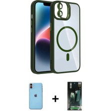 Pileli Store Pilelistore™ iPhone 11 Kılıf Yadigar Asil Koleksiyonu - Siyah 360 Mat Full Body Arka Koruyucu + Neon Fosforlu Kamera Lens - Tu