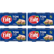 Fide Klasik Ton Balığı (2 x 160 Gr) x 4 Paket