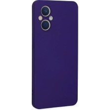 İlk El Grup   Reno 7 Lite Kılıf Nano Içi Kadife Silikon - Mor