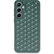 Armüz Samsung Galaxy A35 5g Kılıf Petek Silikon Kapak - Koyu Yeşil