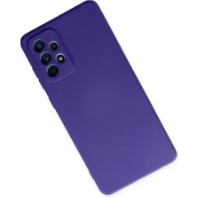İlk El Grup  Samsung Galaxy A72 Kılıf Nano Içi Kadife Silikon - Mor