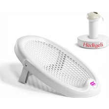 Okbaby Jelly Küvet Adaptörü K. Beyaz & Splash Bebek Duşu Hediyeli