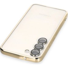 İlk El Grup  Samsung Galaxy S24 Kılıf  Lensli Silikon - Gold